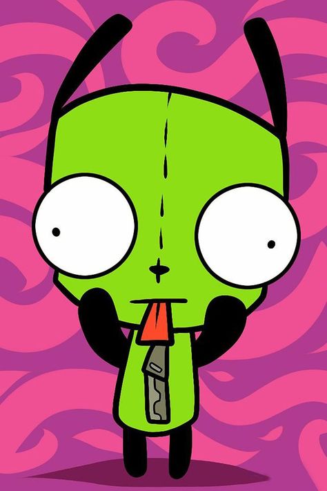 Remember  when sticking your tongue out was mean 😜 Gir Invader Zim Pfp, Stream Aesthetic, Gir From Invader Zim, Gir Invader Zim, Invader Zim Gir, Zim Gir, Invader Zim Characters, Kawaii Goth, 90s Cartoons