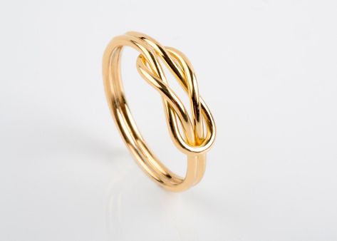 Goldsmith Workshop, Knot Rings, Gold Wire Ring, Infinity Knot Ring, Gold Knot Ring, Infinity Diamond Ring, Infinity Engagement Ring, Ring Selfie, Solid Wire