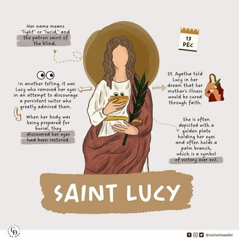 Saint Lucia Day | December 13th | Winter | carissimaedei St Lucy Crown, Catholic Saint Art, Saint Lucy Costume, Female Saints Catholic, Saint Lucia Day, Sankta Lucia, Santa Lucia Day, Catholic Feast Days, St Lucia Day