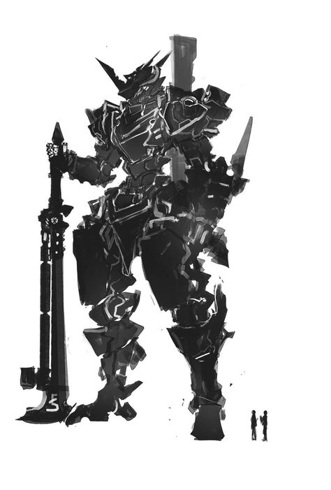 Knight Mecha Art, Robot Knight Concept Art, Mecha Concept Art Robots, Mecha Art Design, Mechs Concept Art, Mecha Design Concept Art, Mecha Character Design, Mech Knight, Mecha Concept Art