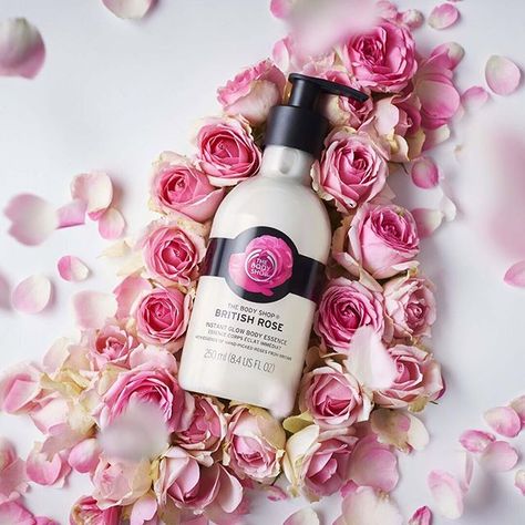 The precious essence from the organically grown hand-picked roses that goes into our British Rose range comes from the beautiful British countryside, Herefordshire to be exact! Why not enjoy petal-soft skin every day with our British Rose Body Butter. #TBT #ThrowbackThursday #BritishRose #TheBodyShop Body Lotion Photography, Lotion Photography, Body Essence, Rose Body Lotion, British Rose, Body Shop At Home, Rose Body, Beauty Products Photography, Rose Fragrance