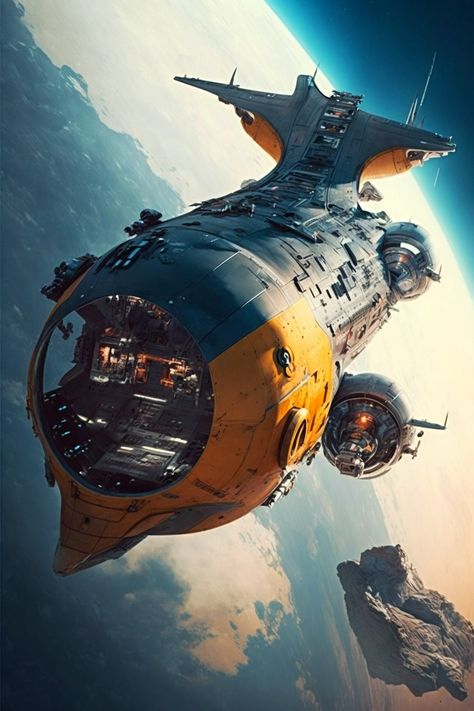 Space Opera Concept Art, Spacecraft Design Spaceship Concept, Space Opera Aesthetic, Space Concept Art, Sci Fi Space Station, Scifi Spaceship, Space Ships Sci Fi, Daglig Motivation, Space Police