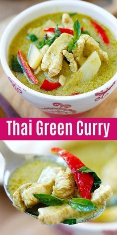 Easy Thai Green Curry, Thai Green Curry Chicken, Thai Green Curry Recipe, Green Curry Sauce, Thai Curry Recipes, Green Curry Recipes, Green Curry Chicken, Coconut Curry Sauce, Thai Green Curry