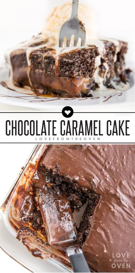 Carmel Cake, Chimney Cakes, Caramel Cake Recipe, Chocolate Caramel Cake, Salted Caramel Cake, Caramel Desserts, Caramel Cake, Big Cakes, Caramel Recipes