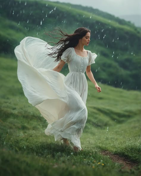 Dress Flowing In The Wind Drawing Reference, Dress In Wind Drawing, Dress Flowing In The Wind Drawing, Flowy Dress Reference, Dress Blowing In Wind, Dress Flowing In The Wind, Dress In The Rain, Wind Photoshoot, Runaway Princess