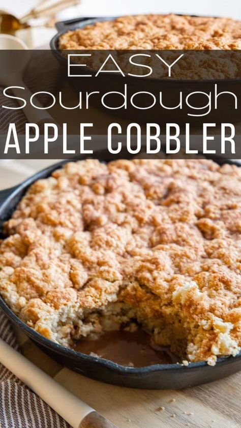 Decadent Sourdough Apple Cobbler Dessert Sourdough Dutch Apple Pie, Sourdough Discard Applesauce Bread, Thanksgiving Sourdough Dessert Recipes, Apple Discard Recipes, Sourdough Discard Apple Pie, Easy Sourdough Discard Recipes Apple, Discard Apple Fritters, Sourdough Discard Apple Scones, Sourdough Apple Bread Recipe