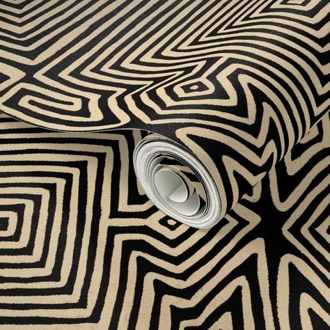 African Inspired Wallpaper, African Boho Living Room, Afrocentric Bedroom, Afro Bohemian Style Decor, African Decor Bedroom, African Wallpaper, Ethnic Wallpaper, Abstract African Art, Afrohemian Decor