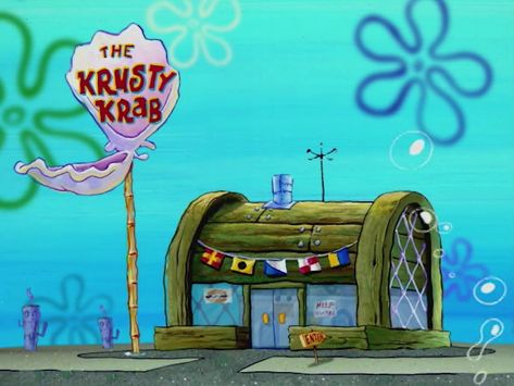 Spongebob Squarepants Background, Spongebob Scenes To Paint, Spongebob Buildings, Mr Krabs Spongebob, Cartoon Houses, Spongebob House, Spongebob Background, The Krusty Krab, Super Mario Bros Games