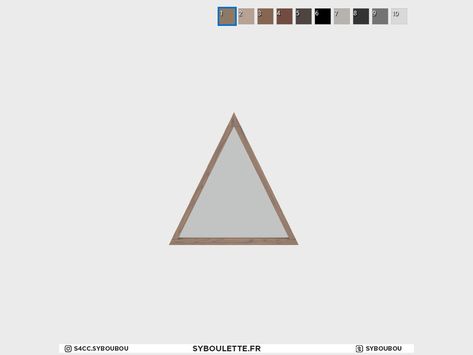 The Sims Resource - A-frame - Top triangle window A Frame Windows, Triangular Windows, Triangle Window, Frame Windows, Frame House, Sims 4 Collections, A Frame House, Sims 4 Cc, Maxis Match