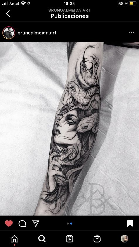 Medusa Tattoo Design, Realistic Tattoo Sleeve, Girl Arm Tattoos, Forarm Tattoos, Forearm Tattoo Women, Medusa Tattoo, Greek Tattoos, Arm Sleeve Tattoos, Different Tattoos