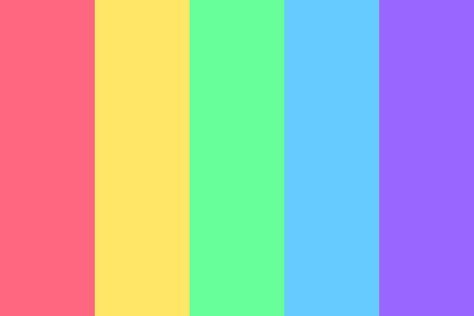 Pastel Rainbow Background, Rainbow Color Palette, Rainbow Color Background, Rainbow Palette, Color Palette Challenge, Spring Color Palette, Palette Design, Color Schemes Colour Palettes, Palette Art