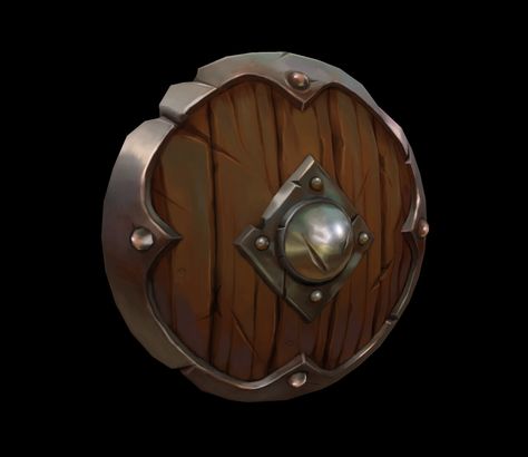 ArtStation - Wooden Shield Metal Props, Wooden Shield, Shield Icon, Viking Shield, Dungeons And Dragons Homebrew, Creature Concept Art, Prop Design, Creature Concept, Medieval Fantasy