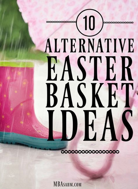 If you're looking for something different to use in place of your classic Easter basket, these ideas are for you! All of these Easter alternatives will get your kids excited! Easter Baskets That Are Not Baskets, Easter Gifts For Family, Different Easter Basket Ideas, Easy Easter Gifts For Kids, Simple Easter Gifts For Kids, Alternative To Easter Basket, Easter Basket Alternatives For Kids, Easter Presents For Kids, Homemade Easter Gifts For Kids