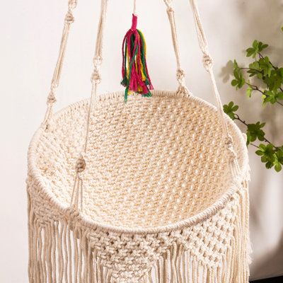 【Mewoofun cat bed】Unique design bohemian style cat swing, unique appearance, combined with tassel pendants, this cat bed is stylish and simple, equipped with woven mat, providing a comfortable living environment for cats, also add beauty to the home.【Strong and comfortable meoowfun rocking kitty】Made of handmade heavy duty cotton rope and made of solid iron ring, very safe and durable. Hold up to 18 pounds. Complete with braided "O" ring loops on top of the hammock for hanging, this is the perfe Cat Window Hammock, Woven Mat, Cool Cat Trees, Boho Chic Design, Cat Window, Cat Trees, Cat Hammock, Iron Ring, Bed Swing