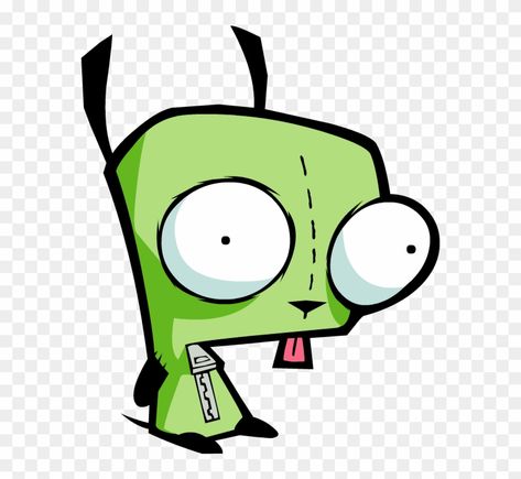 Invader Zim Gir Dog Suit Suit Transparent, Gir Invader Zim, Invader Zim Gir, Zim Gir, Green Cartoon, Sticker Cartoon, Dog Suit, Trans Rights, Invader Zim