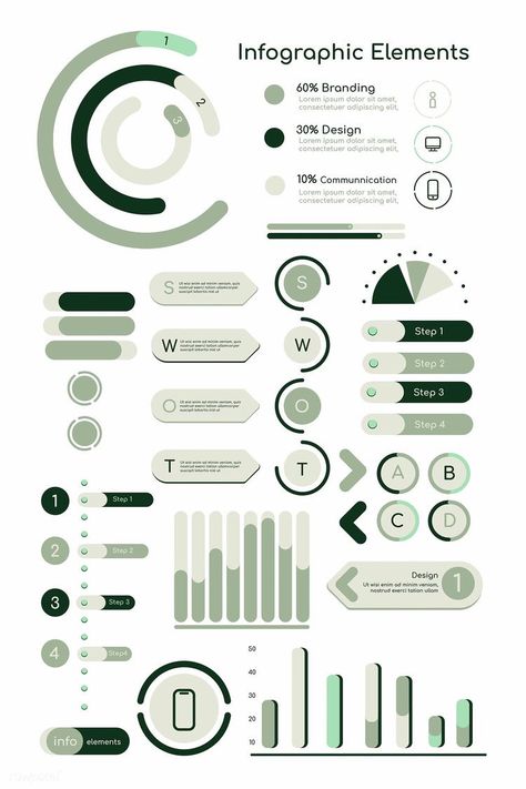 Data Design Infographic, Mobile Infographic Design, Graphic Information Design, Minimalist Infographic Design, Inphographic Design Ideas, Graph Design Chart, Diagramme Design, Infographic Design Simple, Green Infographic Design