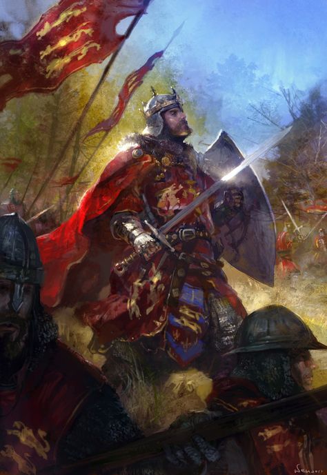 Hong Wen, Richard the Lionheart Richard The Lionheart, Roi Arthur, Medieval Ages, Medieval World, Fantasy Battle, Knight In Shining Armor, Knight Art, Medieval Knight, Medieval History