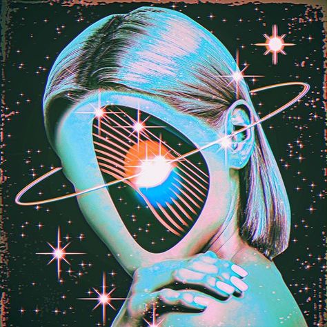 Scary Mommy, Energy Art, Neon Aesthetic, Photoshop Art, Playlist Covers, Retro Futurism, Aesthetic Images, Her Eyes, Futurism