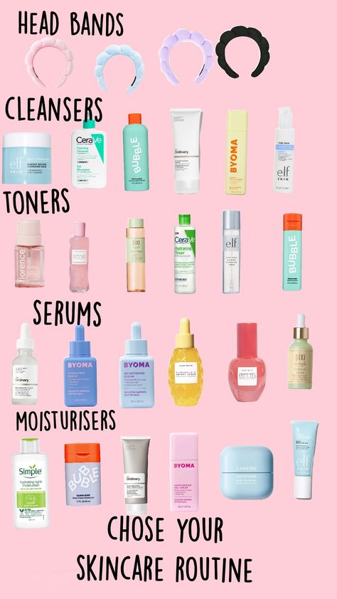 chose your skincare routine Dream Skincare Routine, Sephora Skin Care Routine, Skin Care Routine For Oily Skin And Acne, Glow Recipe Skincare Routine, Skin Care For Black Women Skincare, Printable Skincare, Teen Skincare Routine, Skin Care Recommendations, Weekly Skin Care Routine