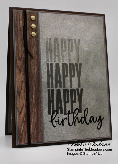 Birthday Cards Men Diy, In Good Taste Dsp Stampin Up Cards Masculine, Stampin Up Biggest Wish Birthday Cards, Man Birthday Card Ideas, Stampin Up Male Birthday Card Ideas, Male Birthday Cards Stampin Up Simple, Stampin Up In Good Taste Dsp, Stampin Up Clean And Simple Cards, Homemade Men’s Birthday Cards