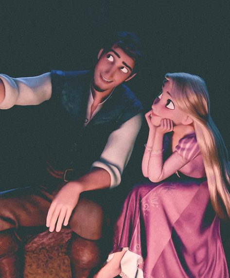 I just love this picture so much. Eugene and Rapunzel are my favorite Disney couple <3 they're just so sweet!! Flynn Rider, Rapunzel Y Flynn, Foto Disney, Rapunzel And Flynn, Rapunzel And Eugene, 디즈니 캐릭터, Prințese Disney, Film Disney, Disney Rapunzel