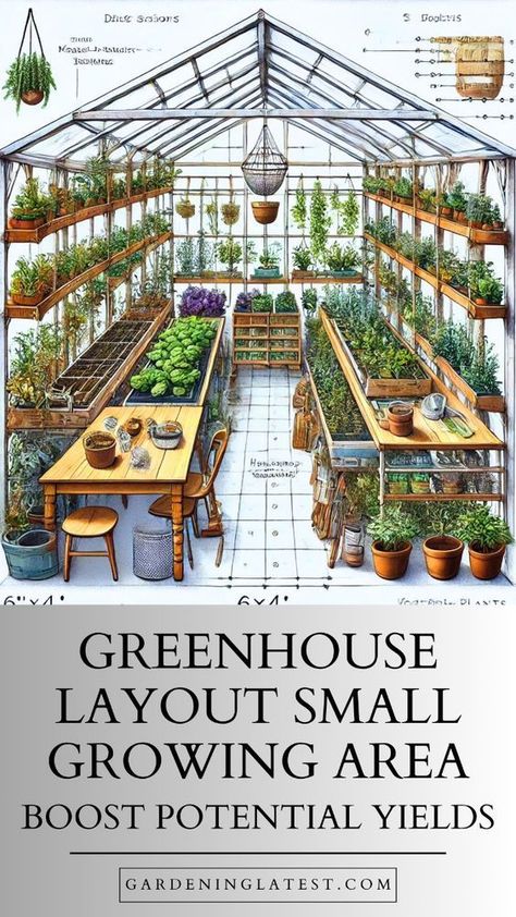 Greenhouse Landscape Ideas, Shelving For Greenhouse, How To Build Greenhouse, Pretty Greenhouse Ideas, Greenhouse Planting Ideas, Vegetable Garden Greenhouse, Small Greenhouse Shelving Ideas, Plants For Greenhouse, Large Greenhouse Ideas