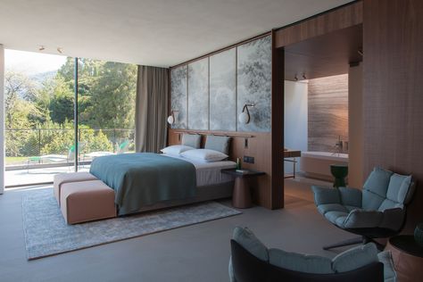 Patricia Urquiola designs Hotel Il Sereno on the shores of Lake Como Luxurious Hotel Rooms, Interior Hotel, Hotel Logo, Hotel Room Design, Luxurious Hotel, Most Luxurious Hotels, Patricia Urquiola, Hotel Interior Design, Design Room