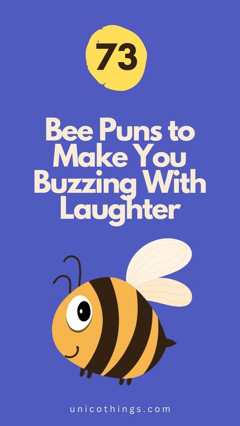 Ready to create a hive of laughter? Our collection of hilarious bee puns will have you buzzing with joy 😅 Bee Humor, Bee Puns, Pun Quotes, Bee Quotes, Witty Comebacks, Double Entendre, Cute Puns, Bee Cards, Sweet Quotes