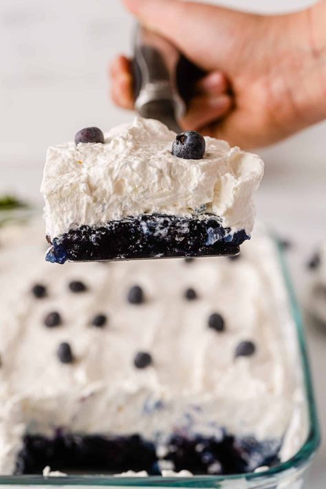 Blueberry Cloud Jello Salad Blueberry Cloud Jello Salad, Blueberry Jello Dessert, Blueberry Jello Salad Recipes, Cloud Jello, Blueberry Jello, Blueberry Jello Salad, Raspberry Jello Salad, Jello Parfait, Jello Deserts