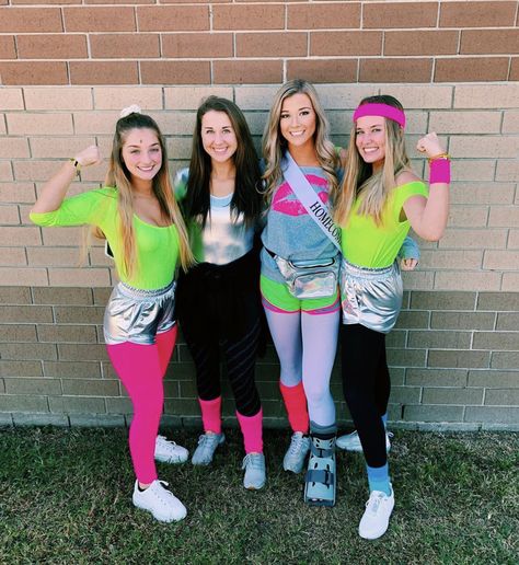 80s Theme Spirit Week, 80s Theme School Dance Outfit, Spirt Week 80s Day, Diy Decades Day Outfits Spirit Weeks, Retro Neon Outfit, 80s Throwback Outfits Spirit Week, 80s Day Outfit, Dancing Through The Decades Outfits, Decades Dance Outfit