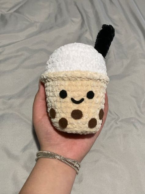 boba milk tea crochet 🧋 DIY crochet toys #diycrochettoys #crochet #crochettoy #crochettoys 3.211 Boba Tea Amigurumi Free Pattern, Milk Crochet Pattern, Crochet Boba Pattern, Boba Tea Crochet Pattern Free, Boba Crochet Pattern Free, Crochet Boba Tea Free Pattern, Boba Crochet Pattern, Boba Tea Crochet, Crochet Bubble Tea