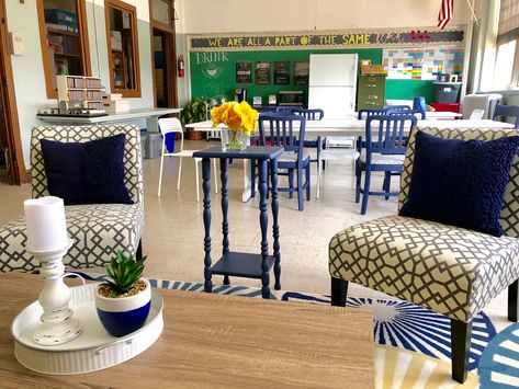 Teachers' Lounge Makeover Teacher Lounge Makeover Ideas, Staff Lounge Makeover, Teacher Lounge Ideas, Small Staff Room Ideas, Staff Lounge Ideas, Teacher Lounge Makeover, Teachers Lounge Decor, Faculty Lounge, Teachers Lounge Makeover