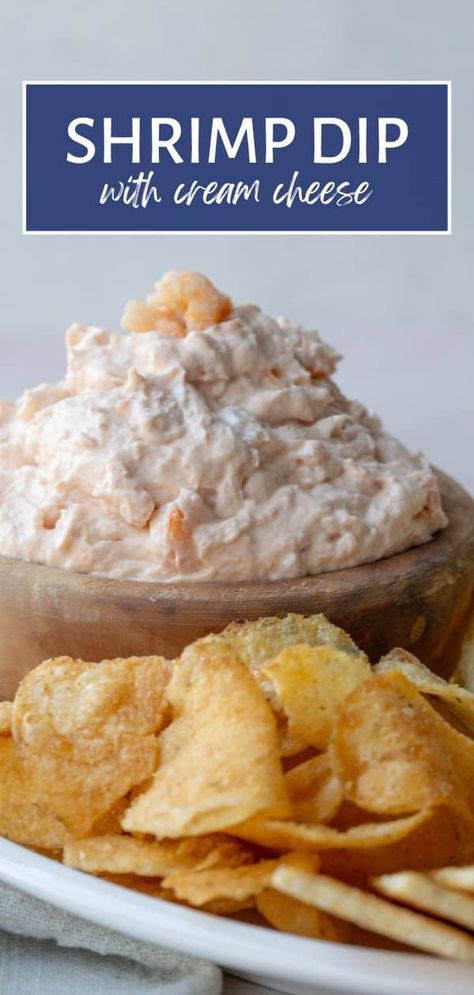 Shrimp Dip with Cream Cheese Shrimp Dip With Cream Cheese, Cold Shrimp Dip Recipe, Shrimp Cream Cheese Dip, Cheese Dip Recipes Easy, Easy Cheese Dip, Shrimp Dip Recipes, Dip With Cream Cheese, Shrimp Appetizer, Cream Cheese Appetizer