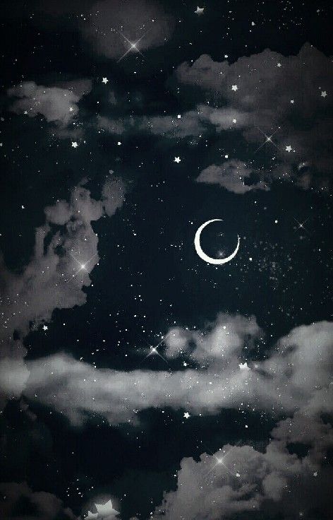 Night Fairy, Moon And Stars Wallpaper, Space Phone Wallpaper, Iphone Wallpaper Sky, Night Sky Wallpaper, Sky Wallpaper, Perfect Night, Beautiful Wallpapers Backgrounds, Dark Wallpaper Iphone