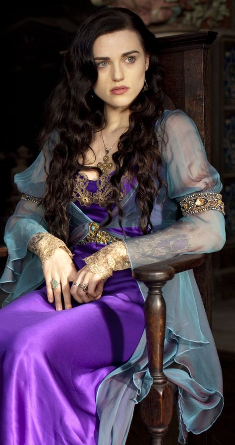 Morgana Pendragon, Katie Mcgrath, Purple Dress, Merlin, Film, Purple, Gold