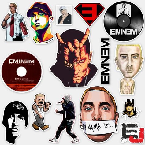 Eminem stan Stickers | Zazzle.com Eminem Stickers, Phone Cover Stickers, Stickers Zazzle, The Eminem Show, God Sticker, Cover Stickers, Cool Skateboards, Disney Sticker, Music Stickers