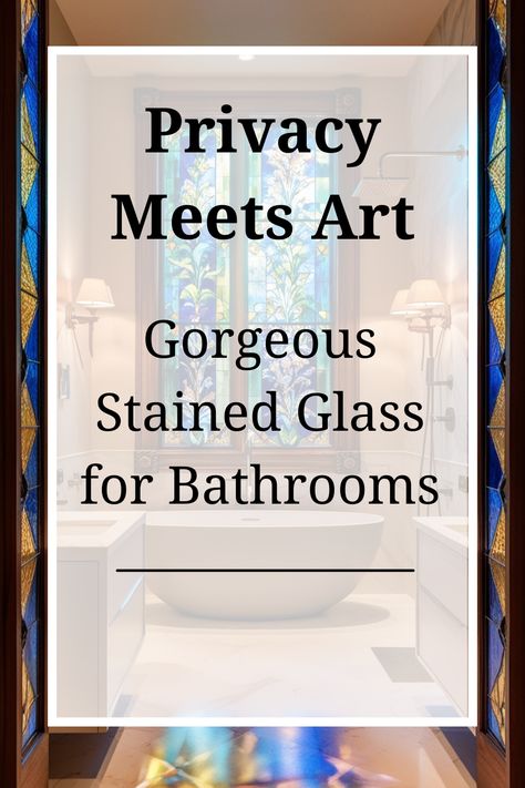 Transform your bathroom into a serene sanctuary with the timeless beauty of stained glass. From colorful privacy windows to artistic shower enclosures, these designs bring a touch of sophistication to any space. 🌿💧 #StainedGlass #BathroomInspo #BathroomDesign #HomeDecor #InteriorDesign #StainedGlassWindows #ElegantBathrooms Stained Glass Patterns Templates, Stained Glass Bathroom, Modern Stained Glass Panels, Stained Glass Repair, Celtic Stained Glass, Privacy Windows, Small Bathroom Window, Art Deco Stained Glass, Bespoke Bathroom