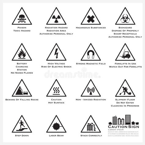 Sign Tattoo, Warning Sign, Creative Icon, Icon Set Vector, Design Creative, Warning Signs, Icon Set, Pollution, Vector Design