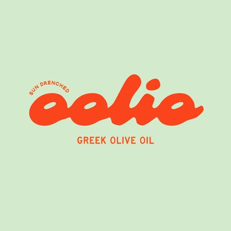 OOLIO - premium Greek olive oil! Cold pressed and sun drenched has such a good ring to it 😎 that’s what inspired me to go for this whole design! I’ve been itching to use @bymegburk new typeface Guava and this seemed like such a good fit. I love pairing chunky fonts like this with a short name and oolio worked so well. Brief by @designerbriefs and @thebriefassociation #ooliobrief Want bold branding that feels uniquely you? Let’s make some magic together! Inquire today ✨ #colorfulbranding ... Olive Branding, Greek Branding, Olives Aesthetic, Premium Color Palette, Olive Oil Logo, Organic Typography, Sauce Branding, Olive Illustration, Bold Branding Design