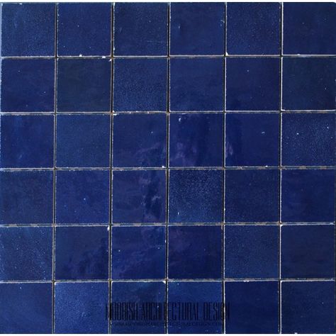 Navy Blue Moroccan Tile Moroccan Pool Tile, Blue Zellige Tile, Square Tile Bathroom, Moroccan Pool, Moroccan Tile Bathroom, Blue Floor Tile, Dark Blue Tile, Blue Kitchen Tiles, Navy Blue Tile