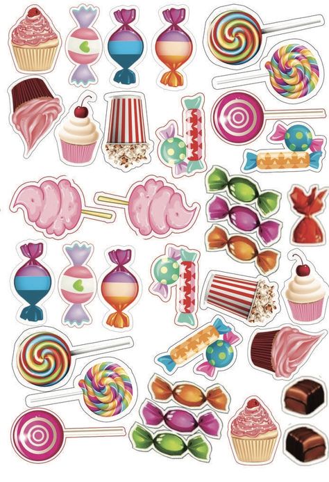 Candyland Themed Cupcakes, Candy Land Topper Printable, Candyland Decorations Printable, Candyland Cupcake Toppers Printable, Two Sweet Party 2nd Birthday Cake Pops, Candy Theme Cake Topper, Candy Cake Topper Printable, Candy Land Cake Topper Printable, Candyland Cake Topper Printable