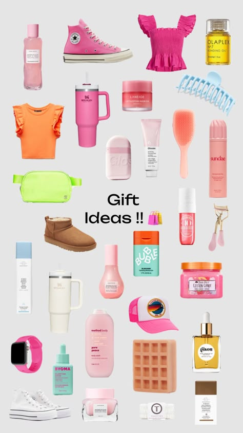 Gift ideas! #preppy #beauty #outfitinspo #inspo #preppyfit #preppyproducts #makeup #skincare #shoes #giftideas #wishlist #summer #birthday Gift Ideas Preppy, Wishlist Summer, Preppy Christmas List, Preppy Birthday Gifts, Xmas List Ideas, Preppy Birthday, Making A Gift Basket, Girly Christmas Gifts, Cute Christmas Ideas