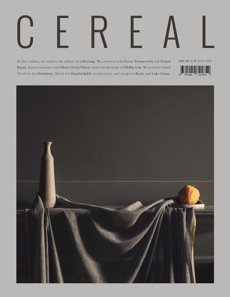 Hans Ulrich Obrist, Cereal Magazine, English Magazine, Daniel Buren, Pierre Yovanovitch, Donald Judd, Cover Books, Magazine Layout Design, Design Cover