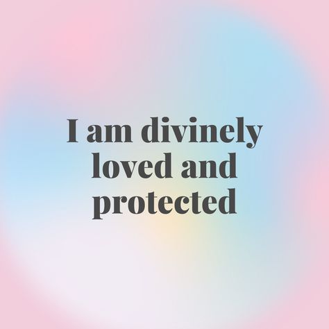 Affirmations for confidence, self-love, energy, connecting to the abundant universe, expanding your love and joy, strengthen your intuition, free your creativity and passion, feel grounded and safe, and free your voice Protected Quotes, Widget Affirmations, Quotes Widget, Divinely Protected, Quotes Aura, Protection Quotes, Quotes Money, Aura Quotes, Divine Protection