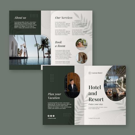 Hotel Magazine Design, Hotel Catalog Design, Hotel Brochure Design, Hotel Graphic Design, House Brochure, Company Profile Design Templates, Moon House, Hotel Business, Template Brochure