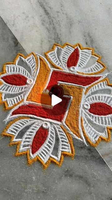 Indian Rangoli Designs Festivals, Free Hand Rangoli Designs Simple, Ragoli Color Design, Best Rangoli Designs For Diwali, 2024 Rangoli, Bridal Facial, Rangoli Designs Simple, Art Competition Ideas, Simple Rangoli Designs