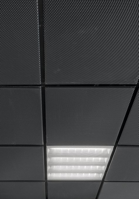 Metal Mesh Ceiling Interior Design, Stretch Metal Ceiling, Metal Tile Ceiling, Metal Ceiling Design, Metal Ceiling Ideas, Metal Mesh Ceiling, Perforated Metal Ceiling, Metal Panel Ceiling, Decorative Ceiling Panels