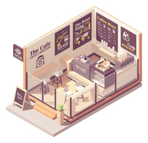 Small Cafe Floor Plan, Cafe Layout Plan, Isometric Coffee Shop, Mini Cafeteria, Cafe Floor Plan, Blackboard Menu, Restaurant Floor Plan, Mini Cafe, Small Coffee Shop