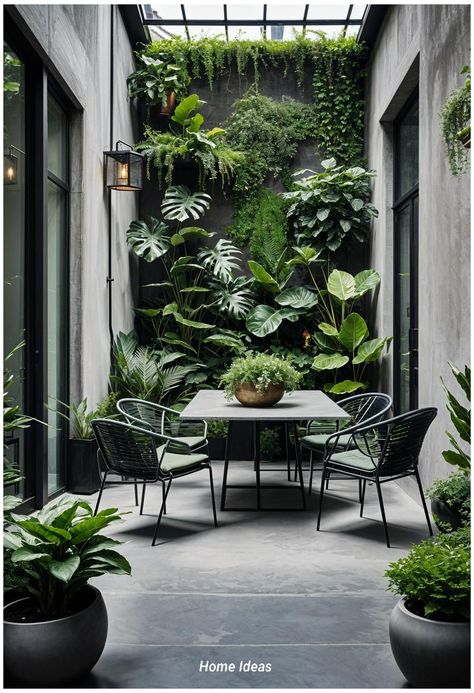 Learn the Secrets to Designing a Stunning Garden Oasis That Will Make Your Outdoor Space Beautiful and Tranquil gardening wedding dress gardening garden garden outdoors gardening outdoors gardening outdoor garden outdoor living gardening backyard ideas garden decorations ideas garden decoration idea gardening decoration ideas garde...#Tranquility #Beauty #of #the #Exploring #HomeStyle #HomeInspiration #Spaces #InteriorInspo #Living #Garden #Kitchens #Garden #and #Outdoor #Elevating #DecorTips Outside Concrete Wall Ideas, Balcony Plants Decor, Patio Garden Design Ideas, Concrete Terrace Ideas, Interior Patio Design, Apartment Garden Patio, Vertical Green Wall Outdoor, Green Patio Ideas, Small Patio Dining Ideas