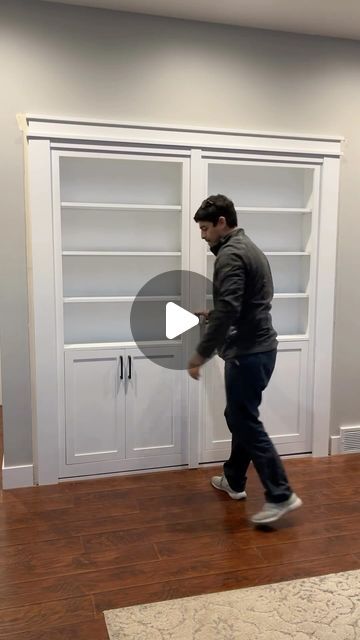 Lisa Jennett Wood on Instagram: "Hidden closet? Check these bookshelf doors out!  This is a fun solution for an entry way, Bedroom / office, hallway closet, closet turned pantry… so many options!  How about a vacation rental where you stash other beds? That would be an experience!   I’ll have to do more research on these to check them out. Hopefully, I can try them on a project soon. I’ll keep you posted.   Thanks for sharing @maderra_shop 🤗  Best secret bookshelf door . Maderrashop.com #maderrashop #secretdoor #bookshelfdoors #closetorganization #spacesavingfurniture  #InspiredLiving #InspiredLifestyle #InspiredLife #InspiredHome #InspiredHomeCollective #828 #WNC #reelsvideo❤️ #VacationRentalDesign #HomeRemodelIdeas #ClosetIdeas" Secret Bookshelf Door, Hidden Bookshelf Door, Bookshelf Doors, Closet Bookshelves, Secret Bookshelf, Bookshelf Closet, Hidden Door Bookcase, Hidden Closet, Bookshelf Door